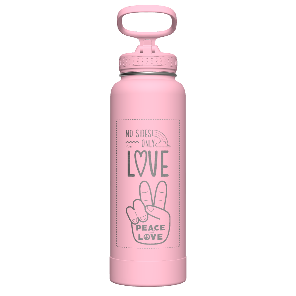 Actives Water Bottle With Straw Lid - customized