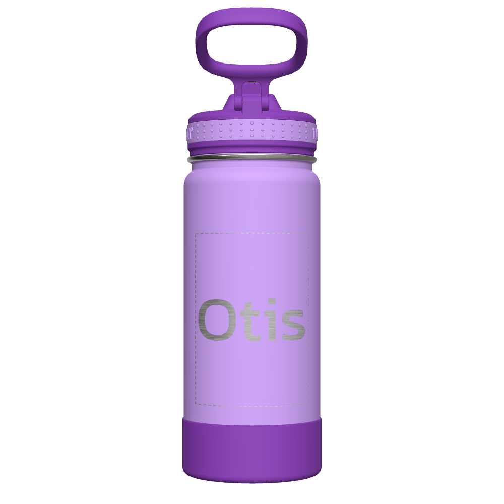 Actives Kids Water Bottle With Straw Lid - customized