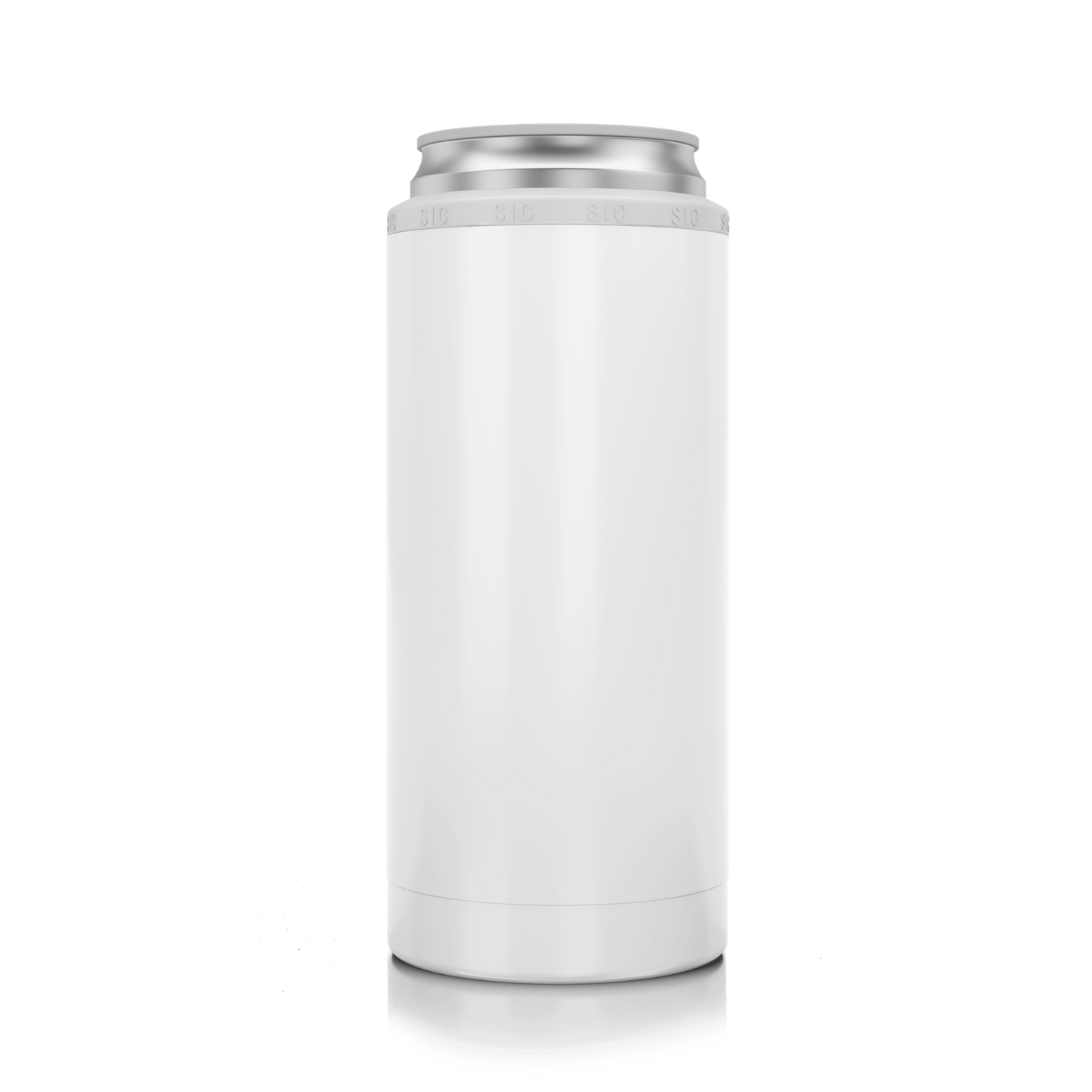 Chic Slim Can Cooler in Assorted Colors - Perfect Etch
