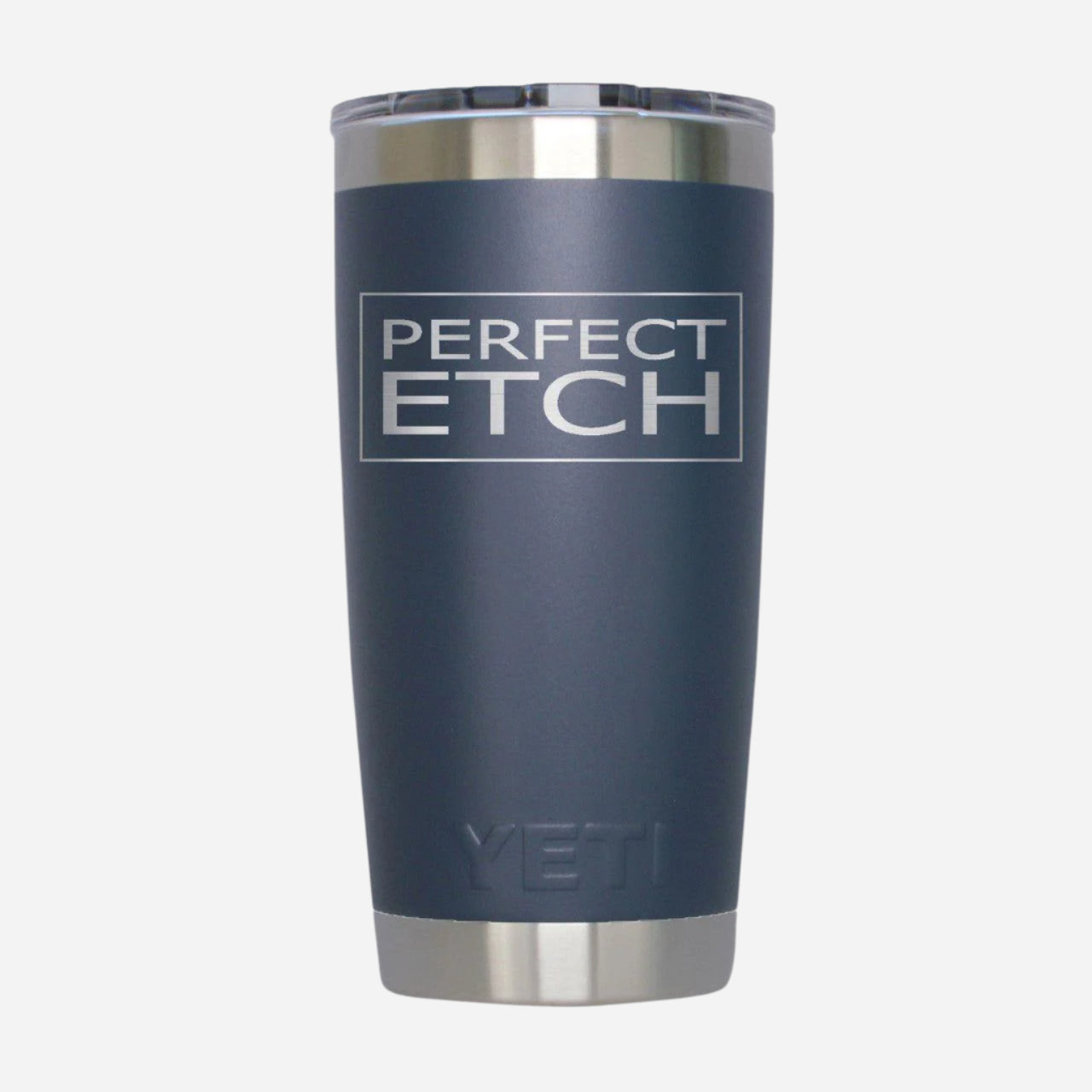 Navy YETI 20 oz Tumbler with MagSlide Lid - Perfect Etch