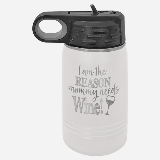 Polar Camel 12 oz Bottle - Stylish Hydration Companion - Perfect Etch