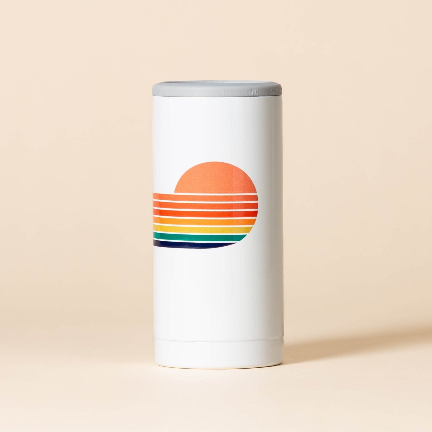 Slim Can Cooler | Retro Sunset