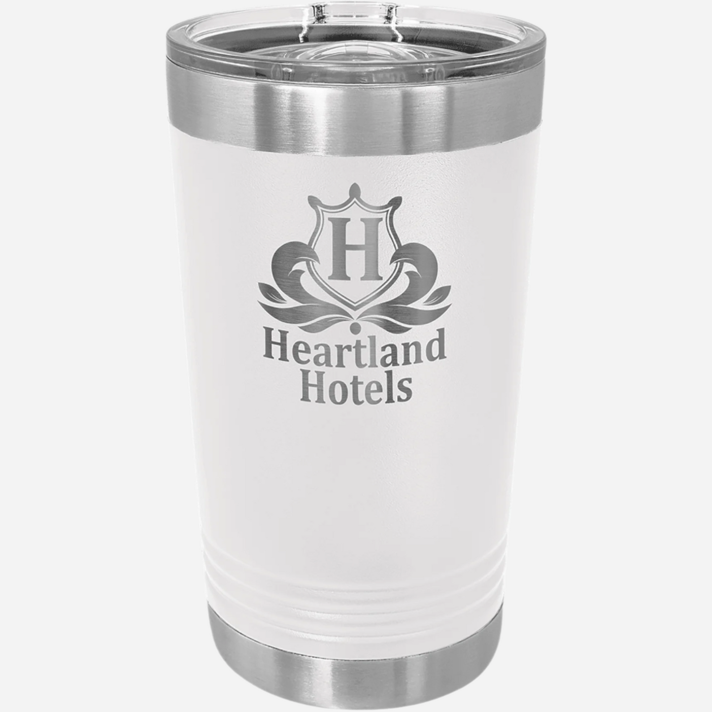 Ultimate Stainless Steel Pint Tumbler with Sliding Lid (Various Colors) - Perfect Etch