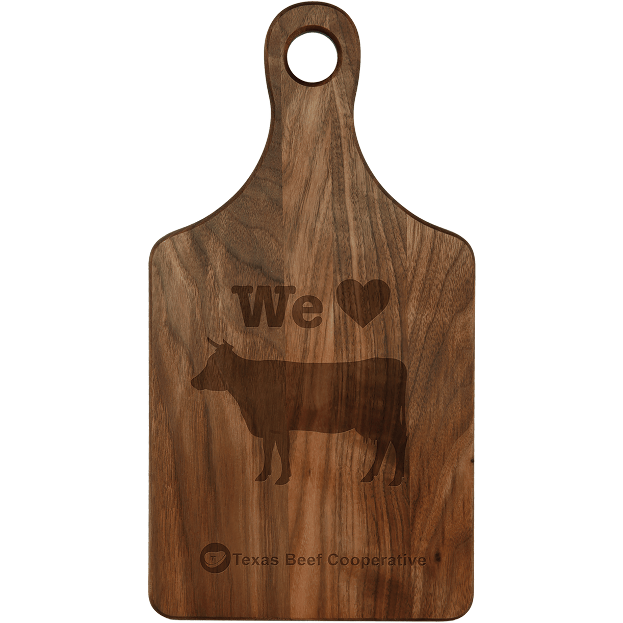 Walnut Paddle Shaped Cutting Board - Elegant Kitchen Essential - Perfect Etch