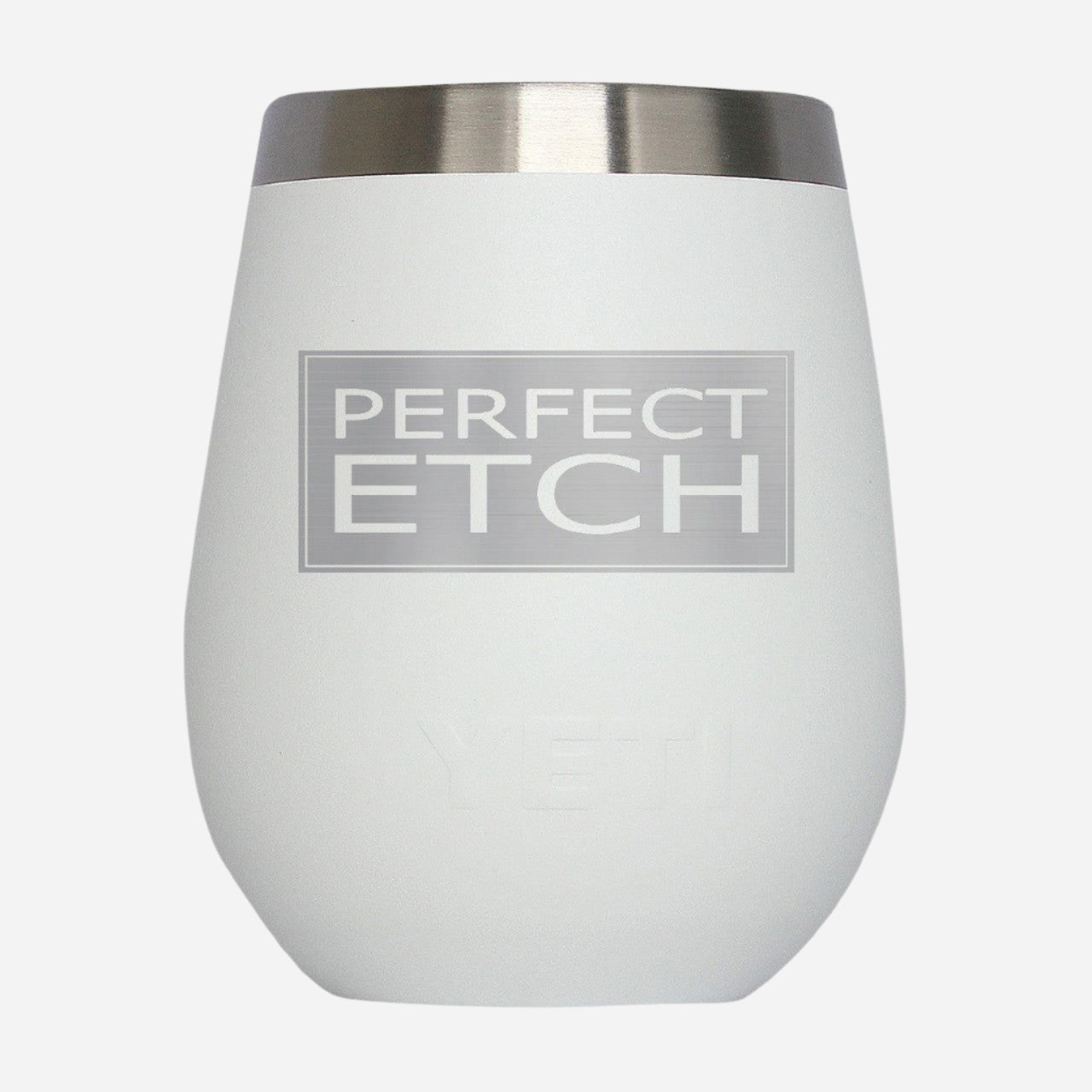 YETI 10 oz Stemless Wine Tumbler in White - Portable Wine Companion - Perfect Etch