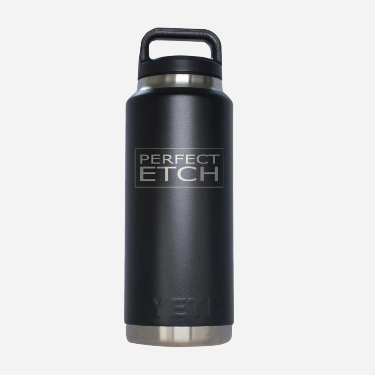 YETI 26 oz Black Stainless Steel Bottle - Durable Hydration Companion - Perfect Etch