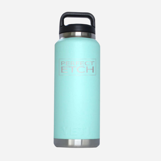 YETI 26 oz Seafoam Stainless Steel Bottle - Perfect Etch
