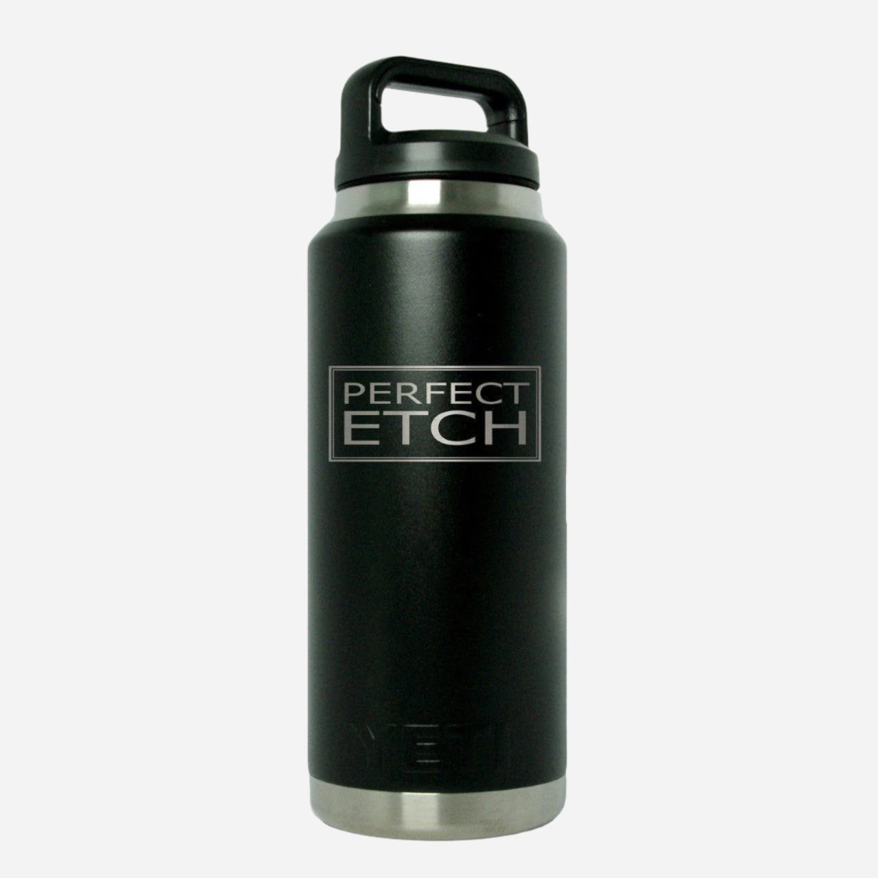 YETI 36 oz Black Rambler Bottle - Premium Insulation Experience - Perfect Etch