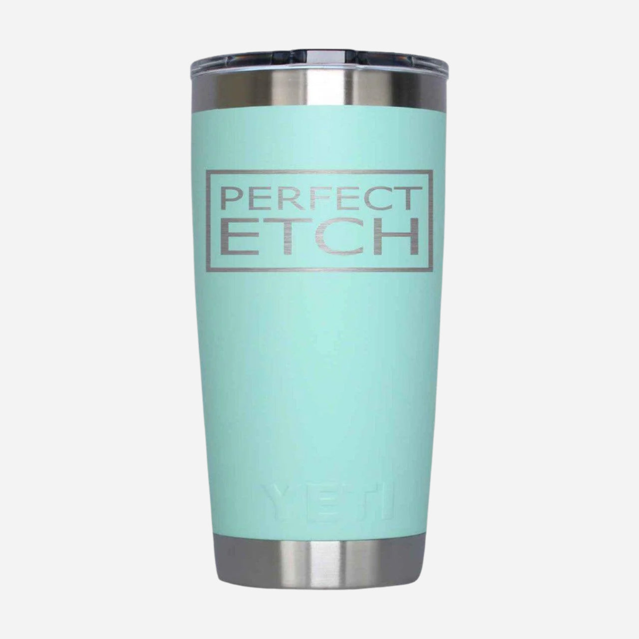 YETI Seafoam 20 oz Insulated Tumbler for On-the-Go Beverages - Perfect Etch