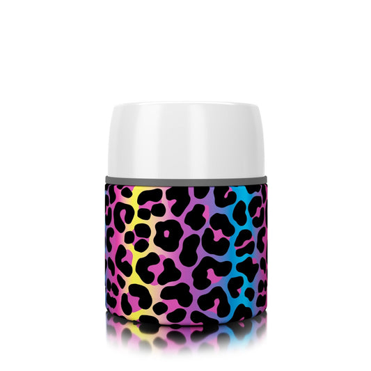 17 oz. Food Insulator | Neon Leopard