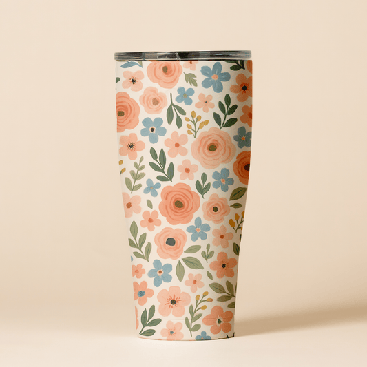 30 oz. Tumbler | Peach Petals