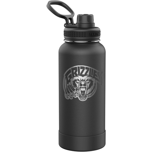 32 oz Takeya Actives Insulated Stainless Steel Water Bottle with Spout Lid - Onyx - Perfect Etch