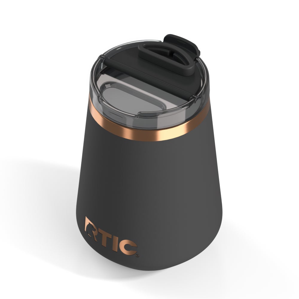 12oz Happy Hour Wine Tumbler, Light Black Image