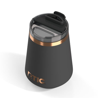 12oz Happy Hour Wine Tumbler, Light Black Image