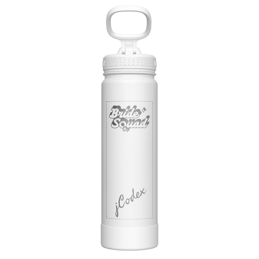 Straw Bottle Icy Pearl - customized