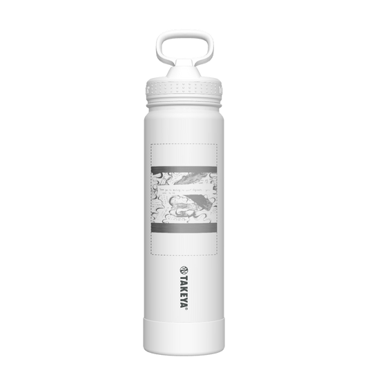 Straw Bottle Icy Pearl - customized