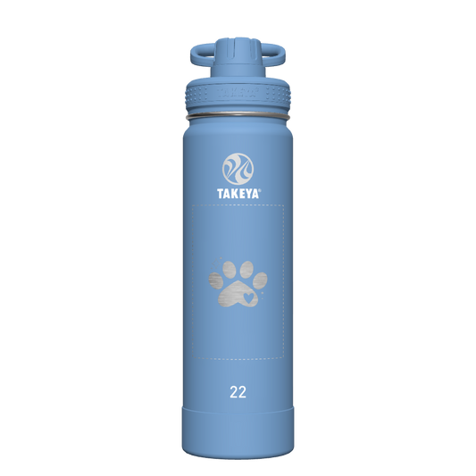 Actives Water Bottle With Spout Lid - customized