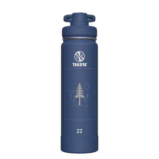 Actives Water Bottle With Spout Lid - customized