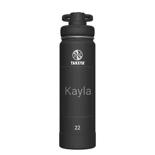 Actives Water Bottle With Spout Lid - customized