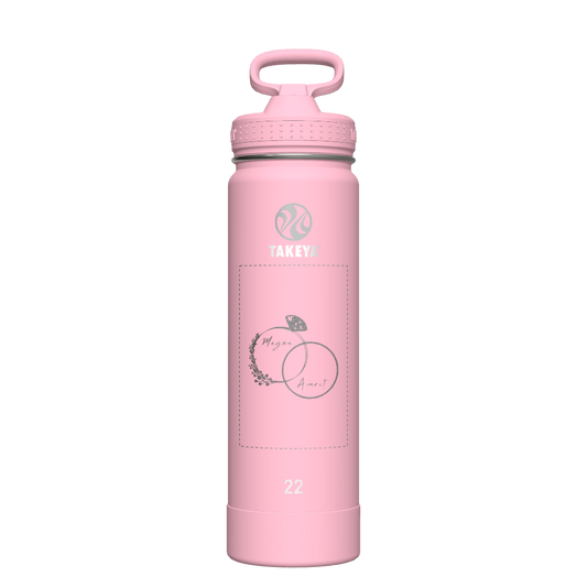 Actives Water Bottle With Straw Lid - customized