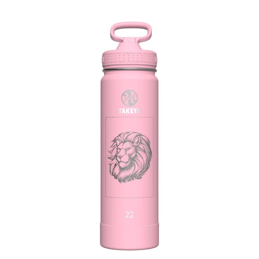 Actives Water Bottle With Straw Lid - customized