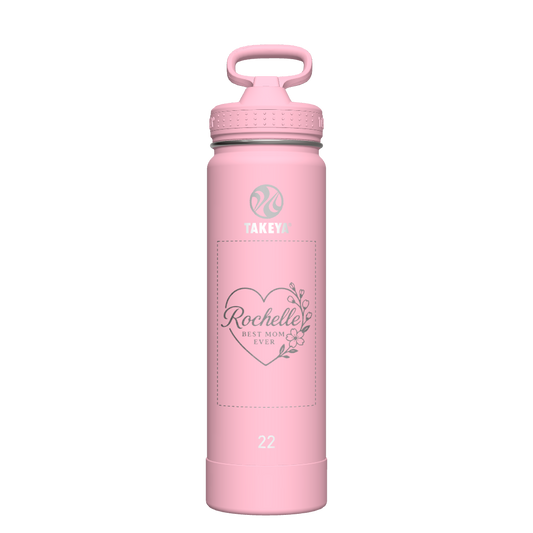 Actives Water Bottle With Straw Lid - customized