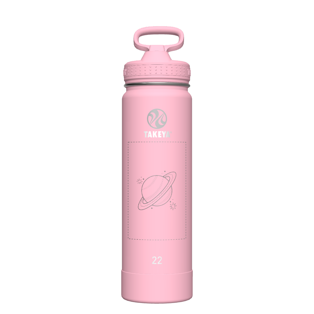 Actives Water Bottle With Straw Lid - customized