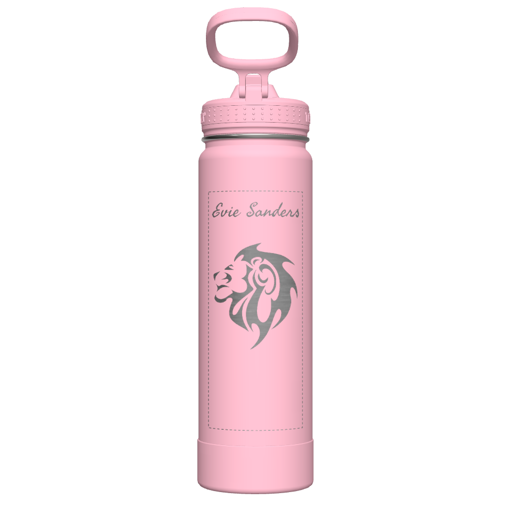 Actives Water Bottle With Straw Lid - customized