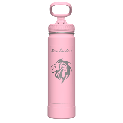 Actives Water Bottle With Straw Lid - customized