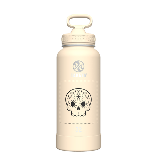 Bottle Straw Lid Oatmilk - customized
