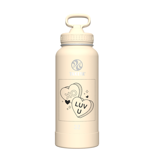 Bottle Straw Lid Oatmilk - customized