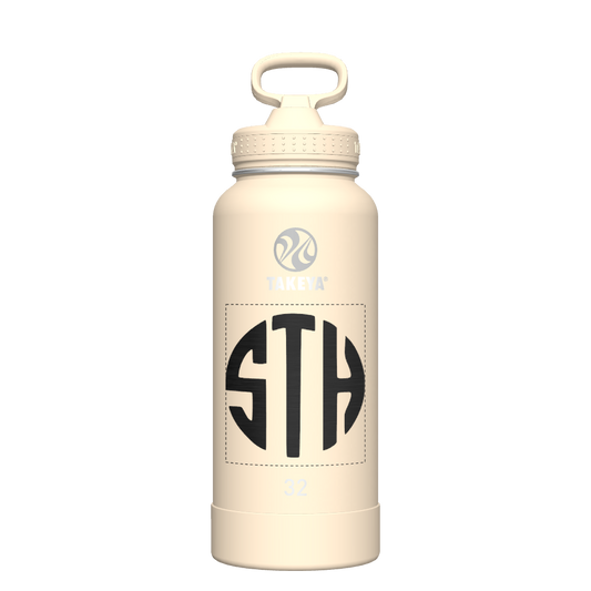 Bottle Straw Lid Oatmilk - customized