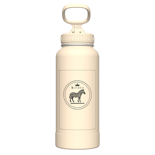 Bottle Straw Lid Oatmilk - customized