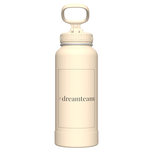 Bottle Straw Lid Oatmilk - customized