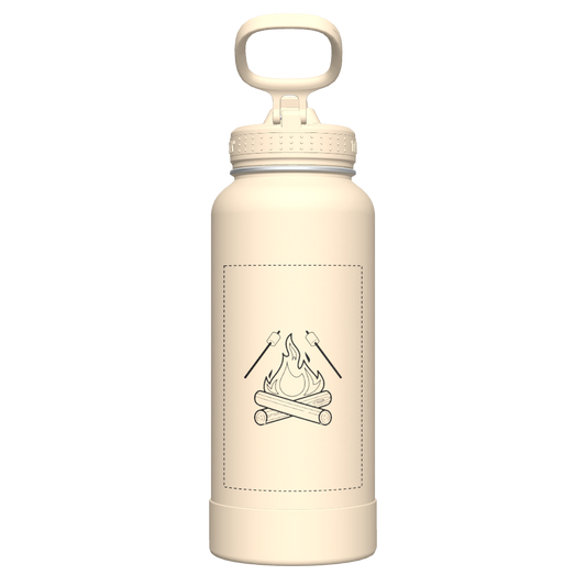 Bottle Straw Lid Oatmilk - customized