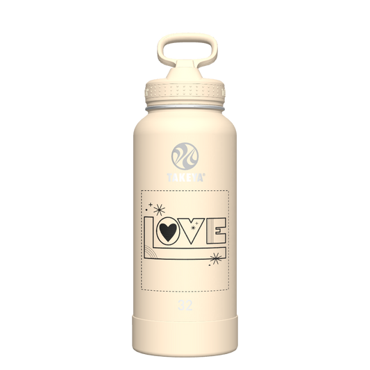 Bottle Straw Lid Oatmilk - customized