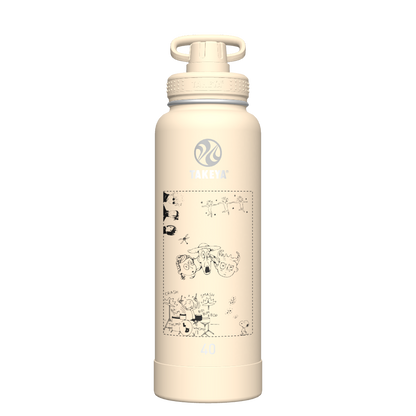40oz Bottle Spout Lid Oatmilk - customized