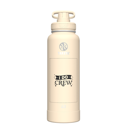 40oz Bottle Spout Lid Oatmilk - customized