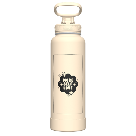 40oz Bottle Spout Lid Oatmilk - customized