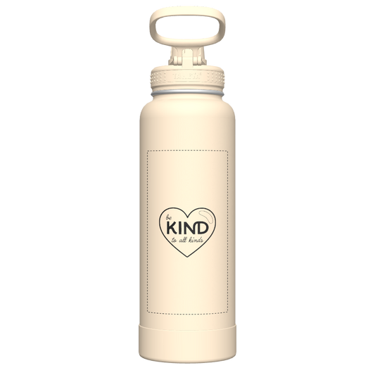 40oz Bottle Spout Lid Oatmilk - customized