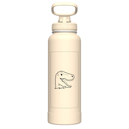 40oz Bottle Spout Lid Oatmilk - customized