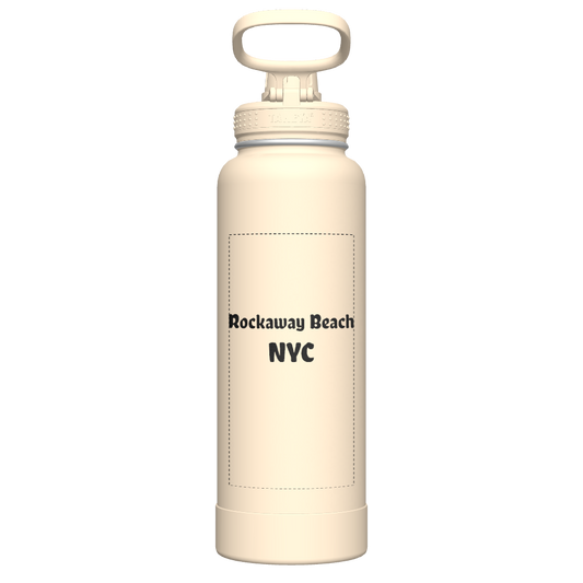 40oz Bottle Spout Lid Oatmilk - customized