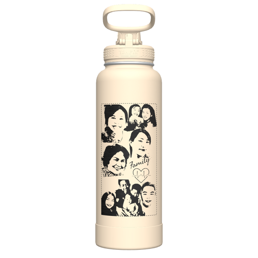 40oz Bottle Spout Lid Oatmilk - customized