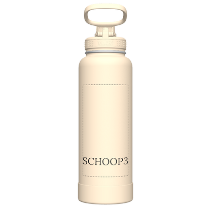 40oz Bottle Spout Lid Oatmilk - customized