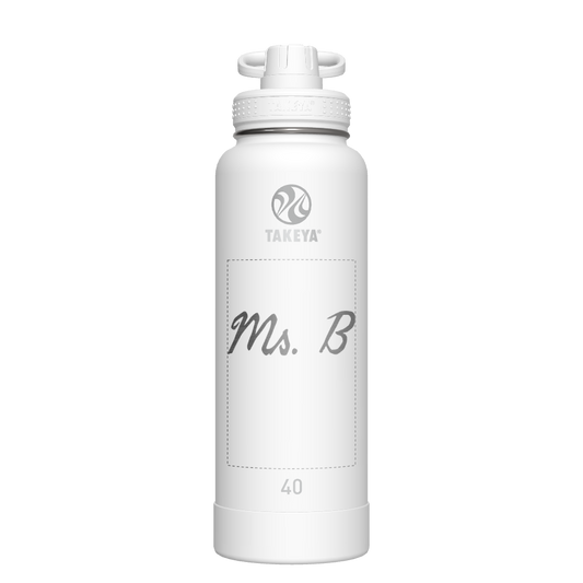 Actives Water Bottle With Spout Lid - customized