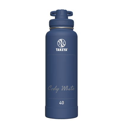 Actives Water Bottle With Spout Lid - customized