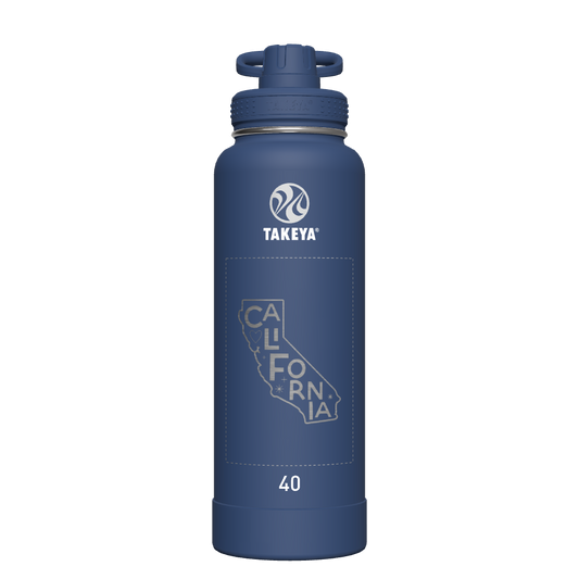 Actives Water Bottle With Spout Lid - customized