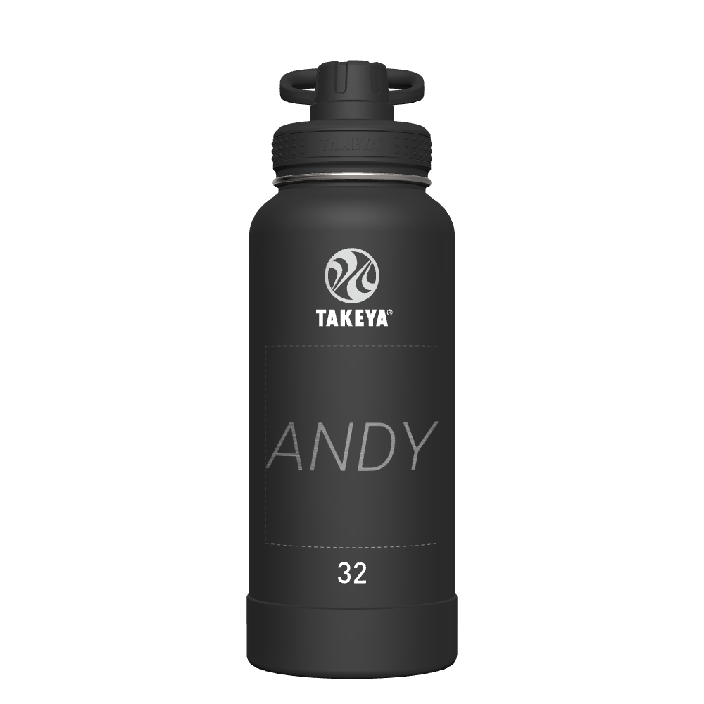 Actives Water Bottle With Spout Lid - customized