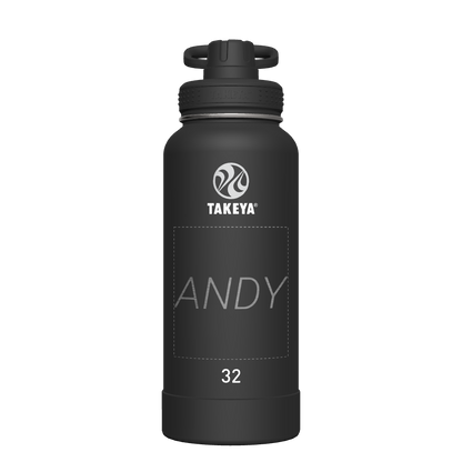 Actives Water Bottle With Spout Lid - customized