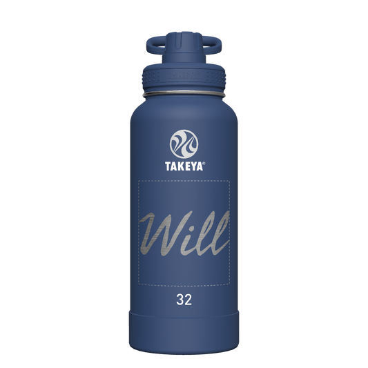 Actives Water Bottle With Spout Lid - customized